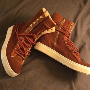 Blackstone US 10 EU 41 Wine Sneaker Boot Genuine Shearling Lined High Top J15-2